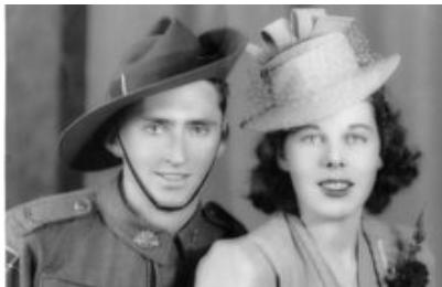 Their wedding in 1941