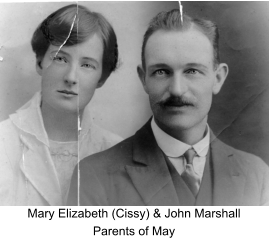 Mary Elizabeth (Cissy) & John Marshall Parents of May